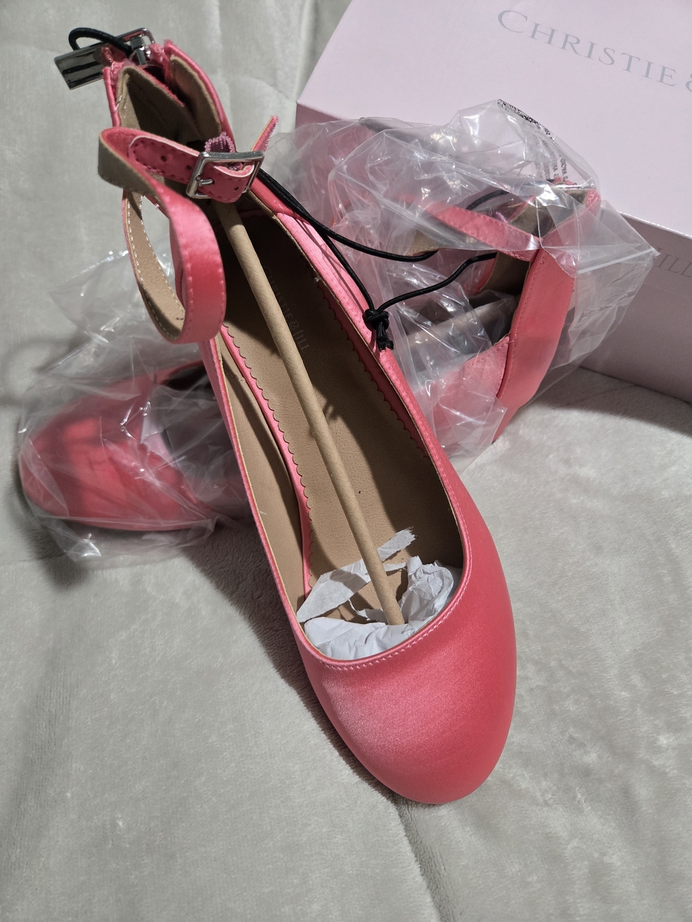 jcpenney Coral Pink Ankle-Strap Dress Heels